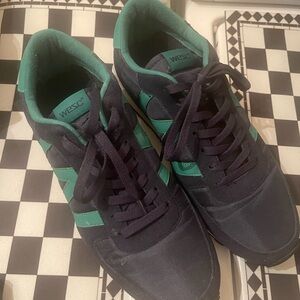 WESC Men's Navy blue and Green Sneakers